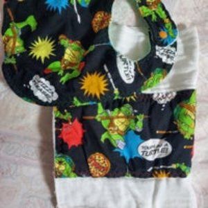 Custom Bib and Burp Cloth Set